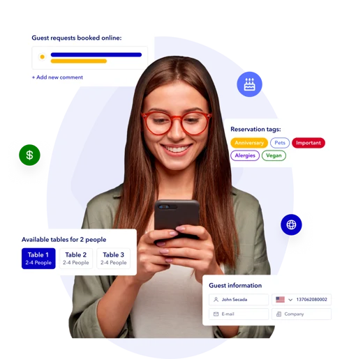 Zilicius Reservation Management System dashboard for restaurant operations